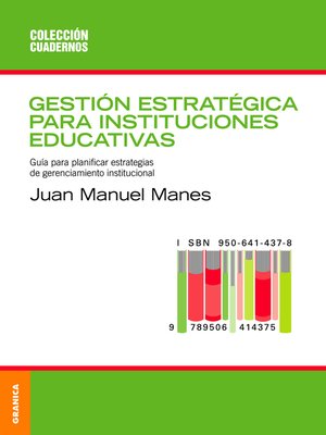 cover image of Gestión estratégica para instituciones educativas